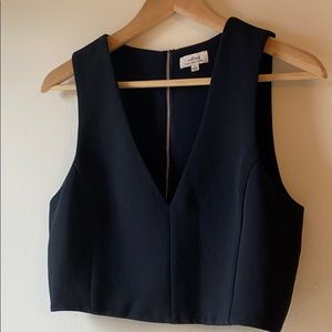 Wilfred cropped v neck top